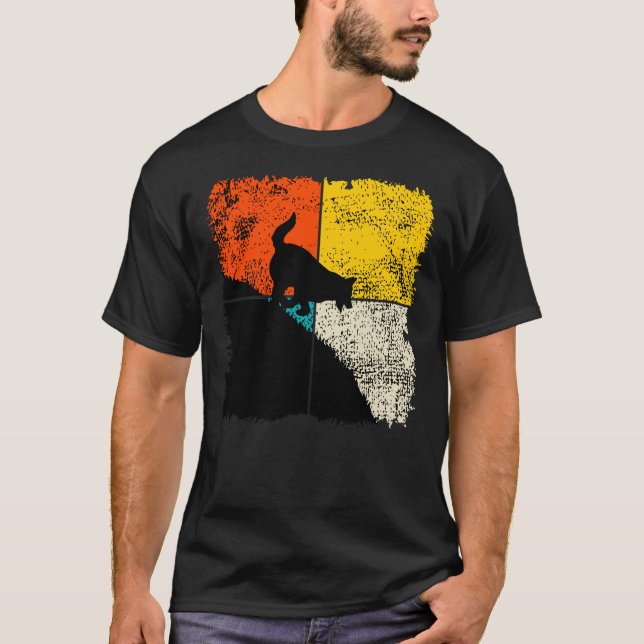 Gsd German Shepherd Running T Shirt (Framsida)
