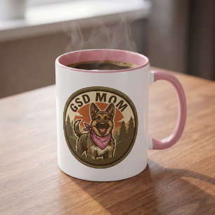 GSD Mamma Kaffemugg Tysk Schäferhund Mamma Prese