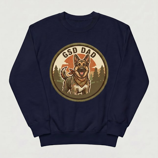 GSD Pappa Crewneck Sweatshirt | Hundpappa Present  (Skapare uppladdad)