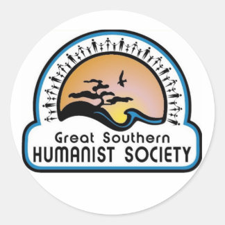 GSHS-banderoll Runt Klistermärke