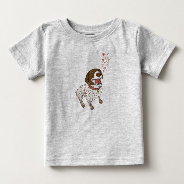 GSP Heart Baby Romper Tee (Framsida)