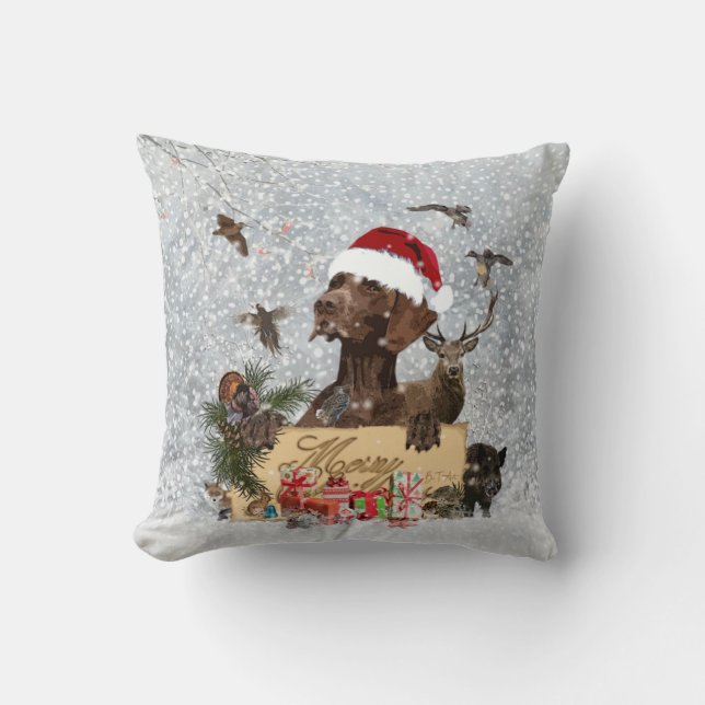 Gsp,Hund christmas Kudde (Framsida)