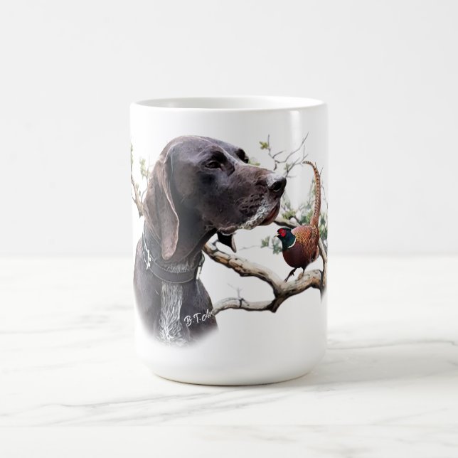 GSP Hunting Art – Precision, Passion, and Pheasant Kaffemugg (Center)