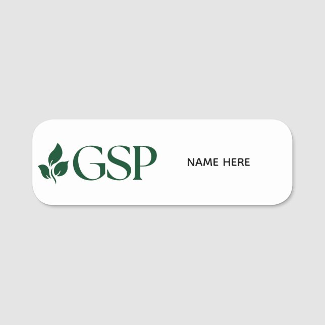 GSP Magnetiskt Namnskylt Bak Namnbricka (Framsida)