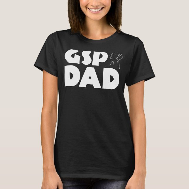 GSP Pappa Funny German Shorthar Pointer Hund Pappa T Shirt (Framsida)