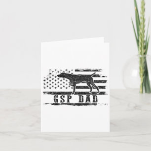Gsp Pappa USA:s amerikanska Flagga German Shorthar Kort