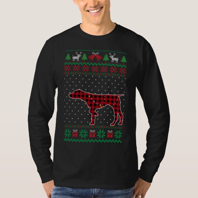 GSP Red Play Buffalo Funny Ugly Julsötare T Shirt (Framsida)
