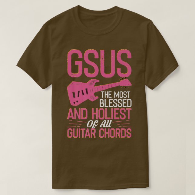GSUS Guitar Chords With Electric Guitar454 T Shirt (Design framsida)