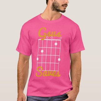 Gsus Saves - Jesus Funny Christian Guitar Player G T Shirt