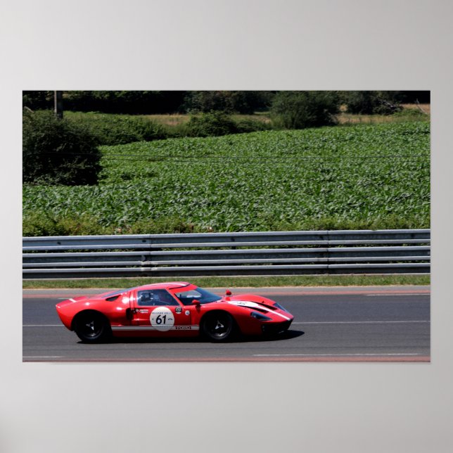 GT40 MK1 Le Mans Classic Poster (Framsidan)