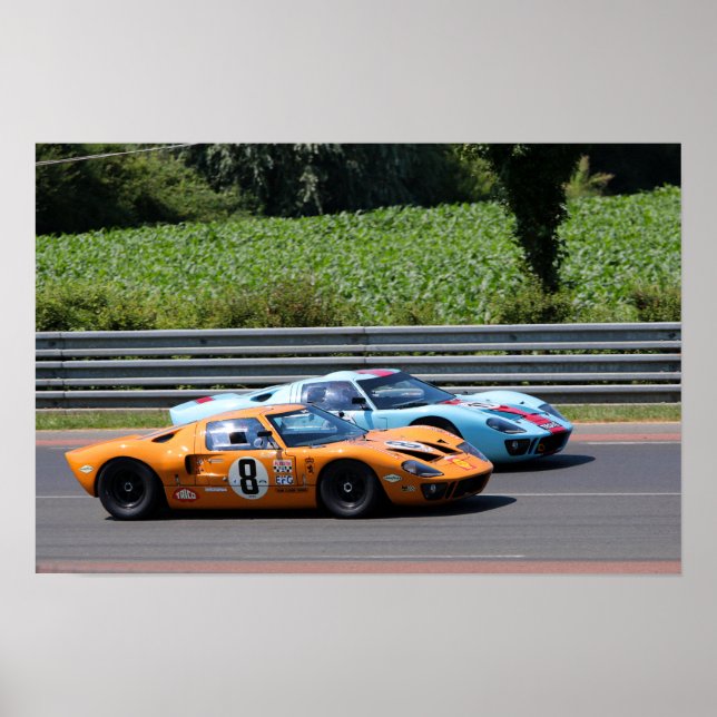 GT40 MK1 Le Mans Classic Poster (Framsidan)