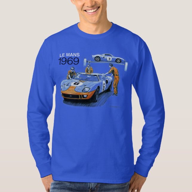 GT40s Le Mans 1969 Tee Shirt (Framsida)