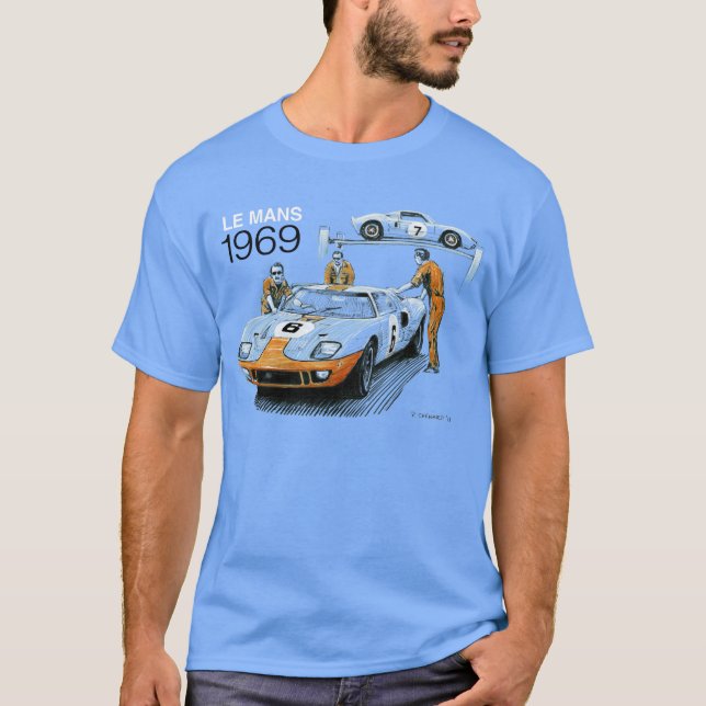 GT40s på Le Mans 1969 Tee (Framsida)