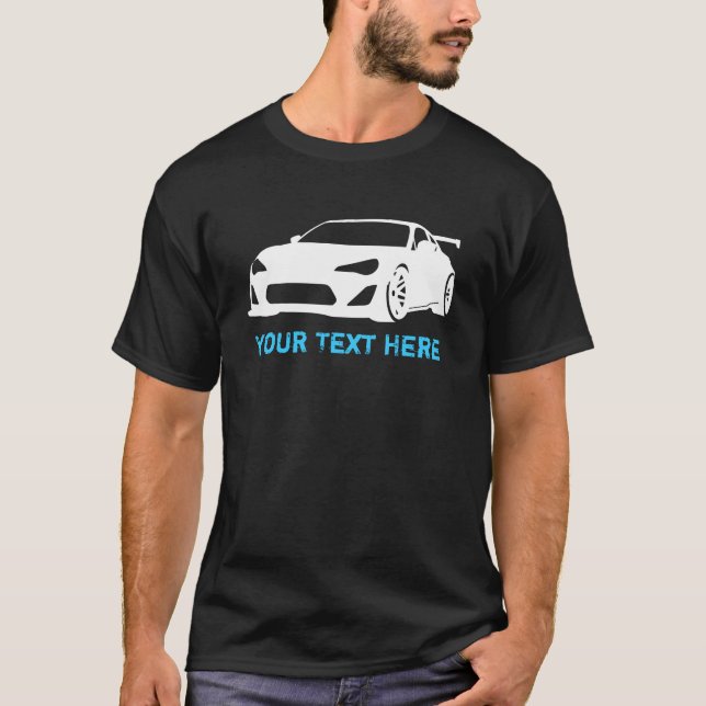 GT86 + din text T-shirt (Framsida)