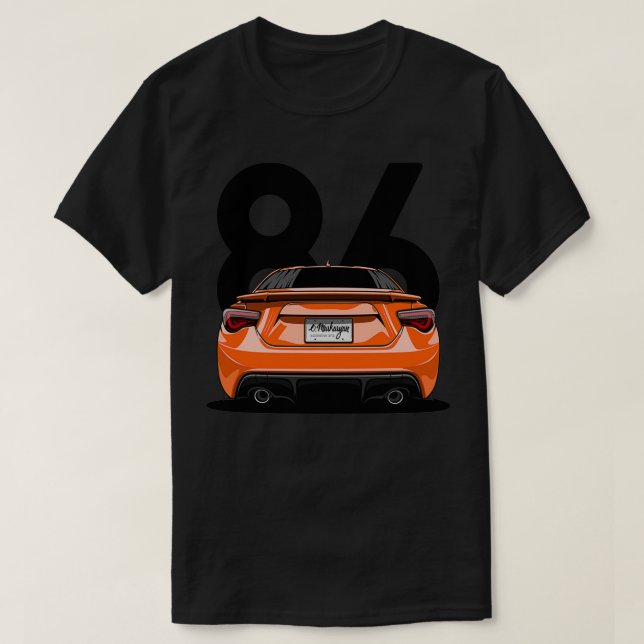 GT86-orange T Shirt (Design framsida)