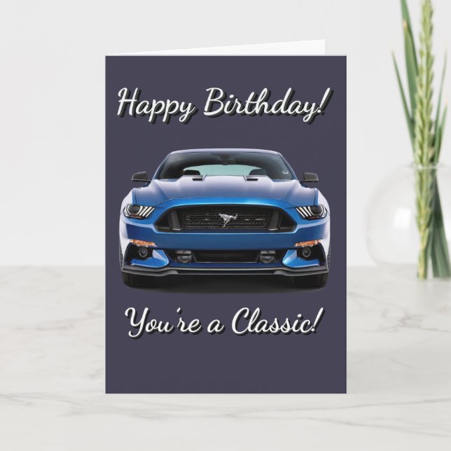 GT Classic Muscle Car Du är en klassisk födelsedag Kort (Framsida)