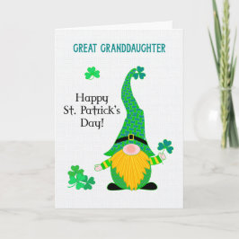 Gt Granddotters St Patrick Roligt Leprechaun Card Kort