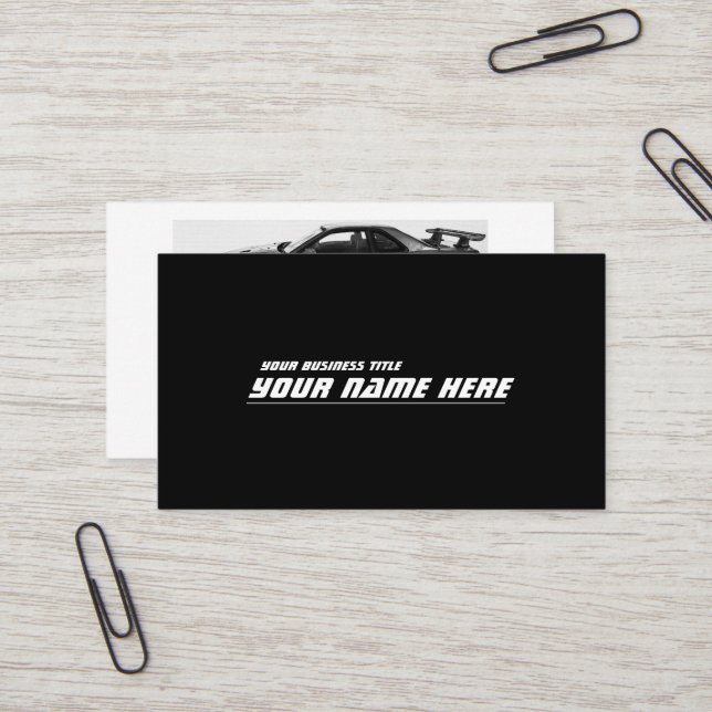 GT-R BNR34 VISITKORT (Fram/Back In Situ)