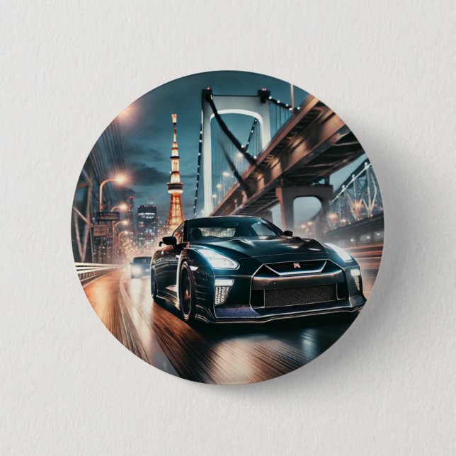 GT-R nissan tokyo japan japanese car daikoku Knapp (Framsida)