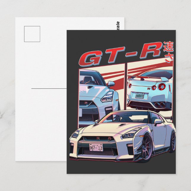 GT-R STREET LEGEND VYKORT (Fram/baksida)