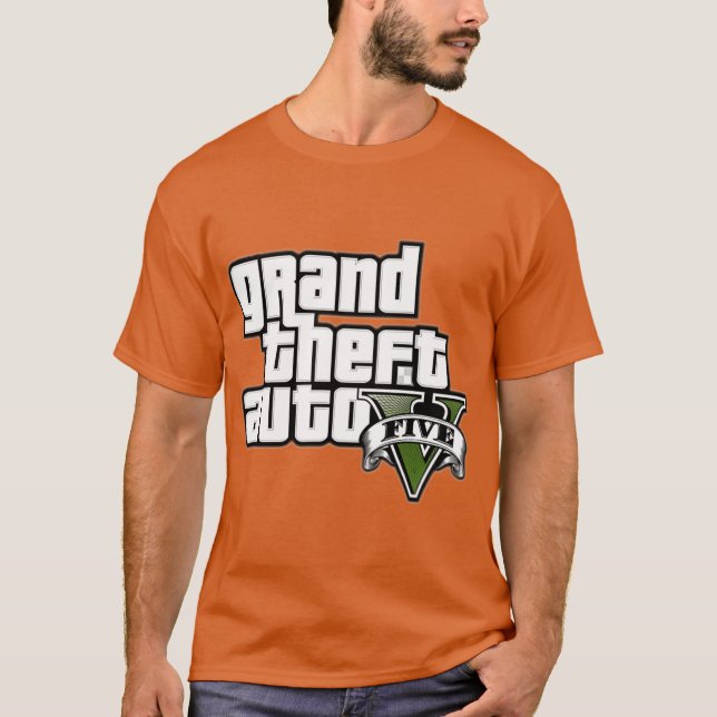 GTA5LOGOCLASSICTSHIRTCOPY retro T Shirt (Framsida)