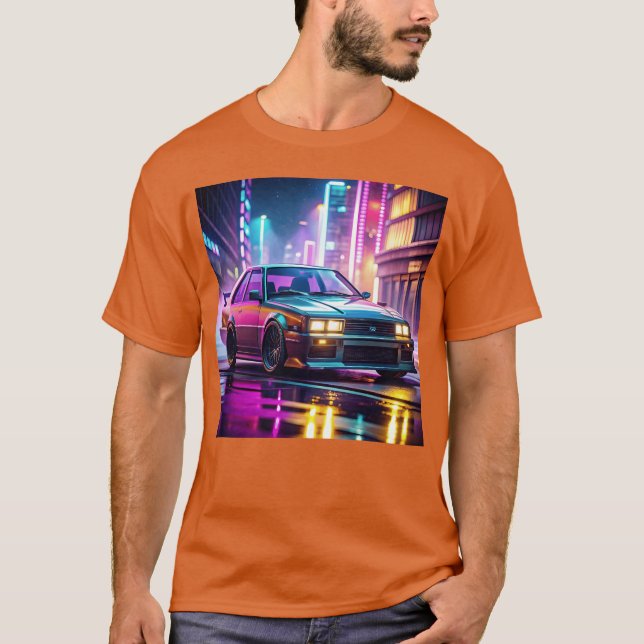 gta 5 driftbil cyberpunk vintage t shirt (Framsida)