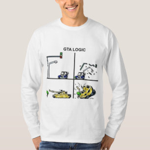 GTA-logikminnesutfall Funny Gamer Gear T Shirt