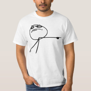 GTFO får ut tecknaden Meme för grabbursinneansik Tee Shirt