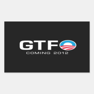 GTFO - Kommande 2012 Rektangulärt Klistermärke
