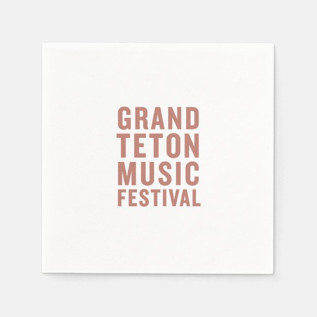 GTMF Cocktail Napkins Terracotta Pappersservett (Framsidan)
