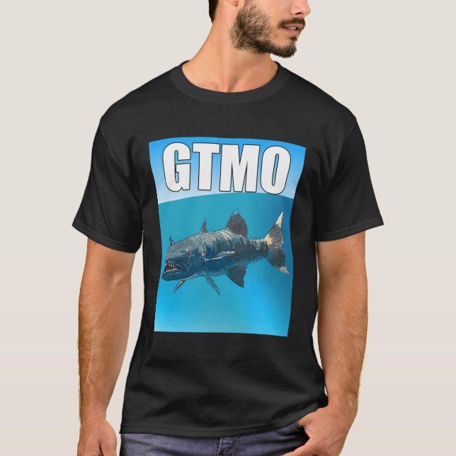 Gtmo Baracuda - Guantanamo Bay Kuba T Shirt (Framsida)
