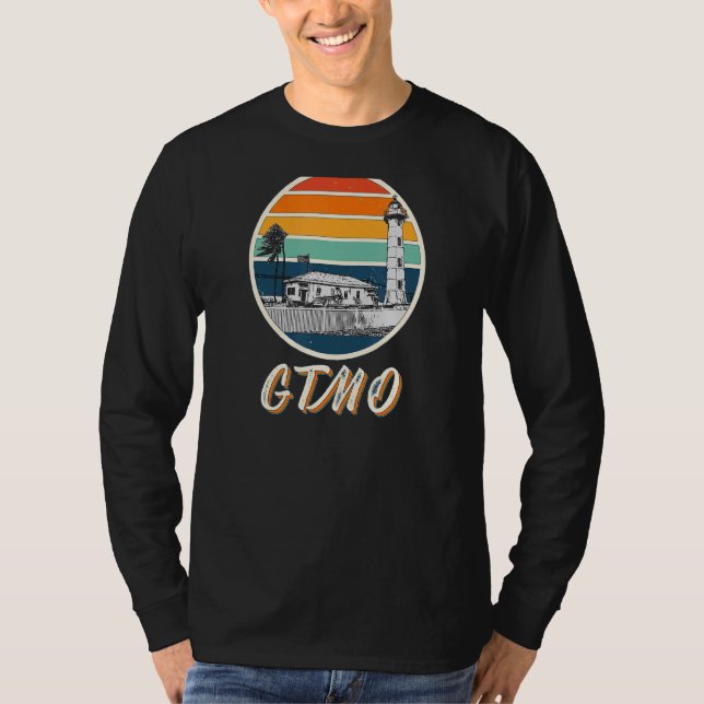 Gtmo Windward Point Lighthouse Guantanamo Bay Unge T Shirt (Framsida)