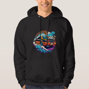GTR Blaze - GTR för svart och Orange Hoodie