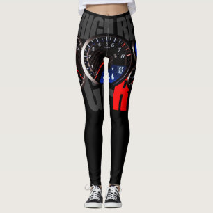 GTR mätinstrumentdamasker vid kickvarv Leggings