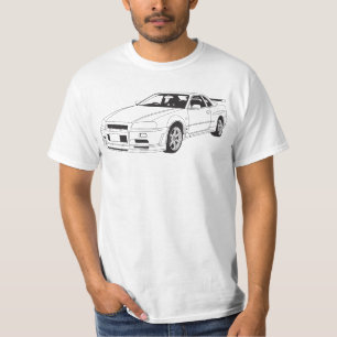 GTR T-tröja för Nissan horisont R34 T-shirt