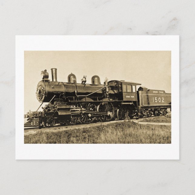 GTW #1502 Baldwin Byggt 1901 Vykort (Framsida)