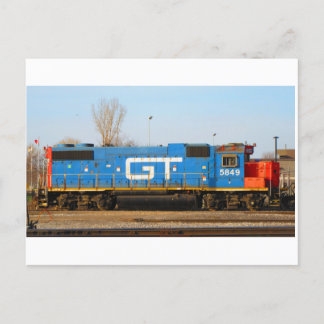 GTW 5849 Locomotive Engine CN Stuart Yard Hamilton Vykort