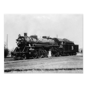 GTW Järnvägsmotor #3735 circa 1940s Fototryck