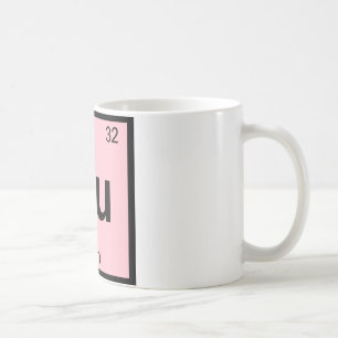 Gu - Periodisk Bord-symbol för gummikemi Kaffemugg