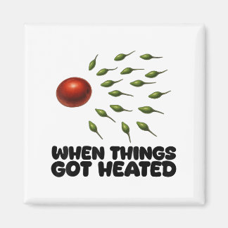 Guac hur det föddes Avocado Salsa Spicy Humor Magnet