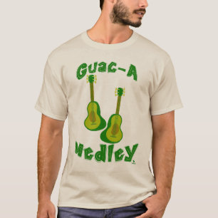 Guac Medley Guacamole Avocado Guitar Slogan T Shirt