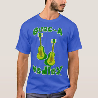 Guac Medley Guacamole Avocado Guitar Slogan T Shirt