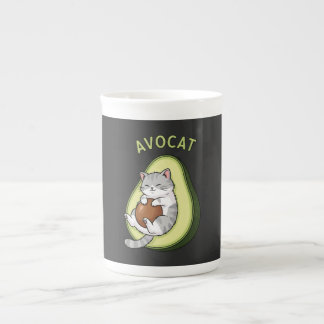 Guac Meow-läge Benporslin Mugg