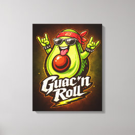 Guac 'n Roll - Guac Pack - Foodie Fiender Canvastryck