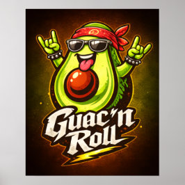 Guac 'n Roll - Guac Pack - Foodie Fiends Poster