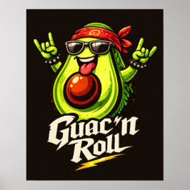 Guac 'n Roll - Guac Pack - Foodie Fiends Poster