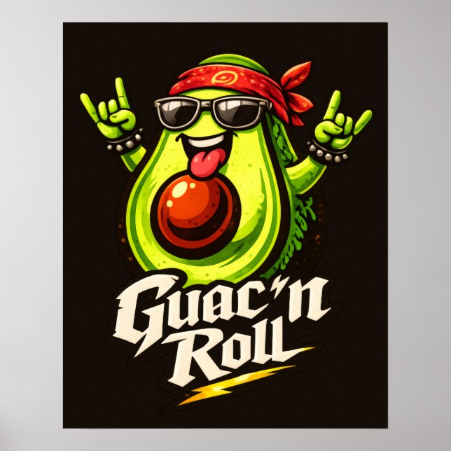 Guac 'n Roll - Guac Pack - Foodie Fiends Poster (Framsidan)