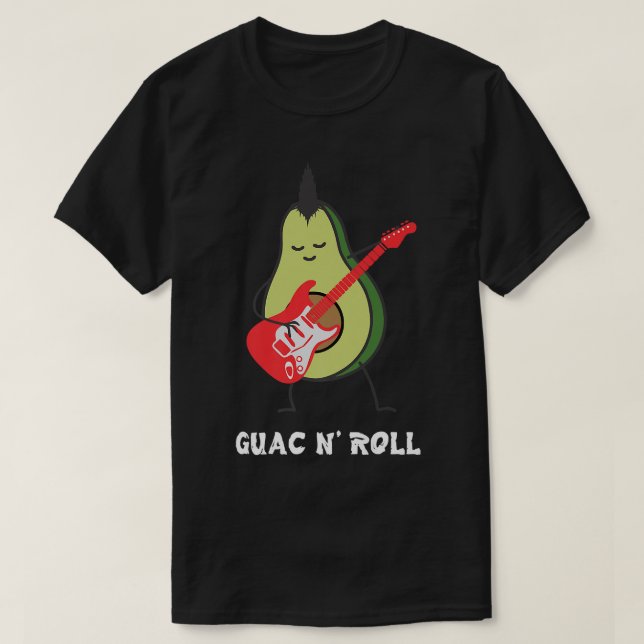 Guac N Roll, Heliga Guacamole, Funny Avocado För m T Shirt (Design framsida)