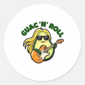 Guac ´n ´Roll Runt Klistermärke