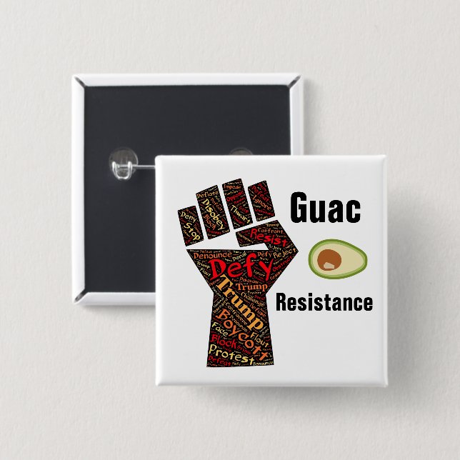 Guac Resistance Button Knapp (Framsida & baksida)